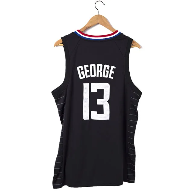 

Mens 13# Paul George Jersey Basketball Jersey 90S Hip Hop Clothing for Party White/Black/Blue (S-2XL)