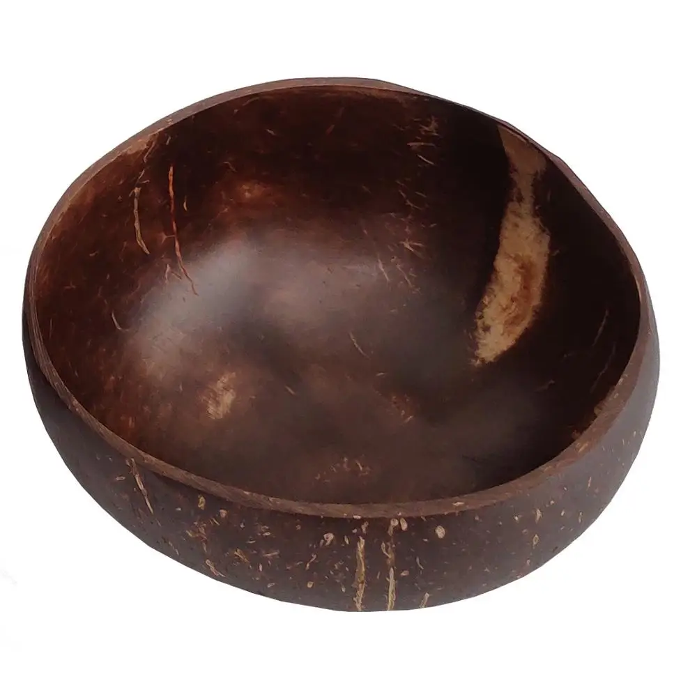 

2021 hot product factory price cheap nature wooden handmade coconut bowl