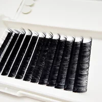 

Jet black mega volume soft and very light synthetic silk lashes 0.03 0.05 0.07mm volume cashmere eyelash extension