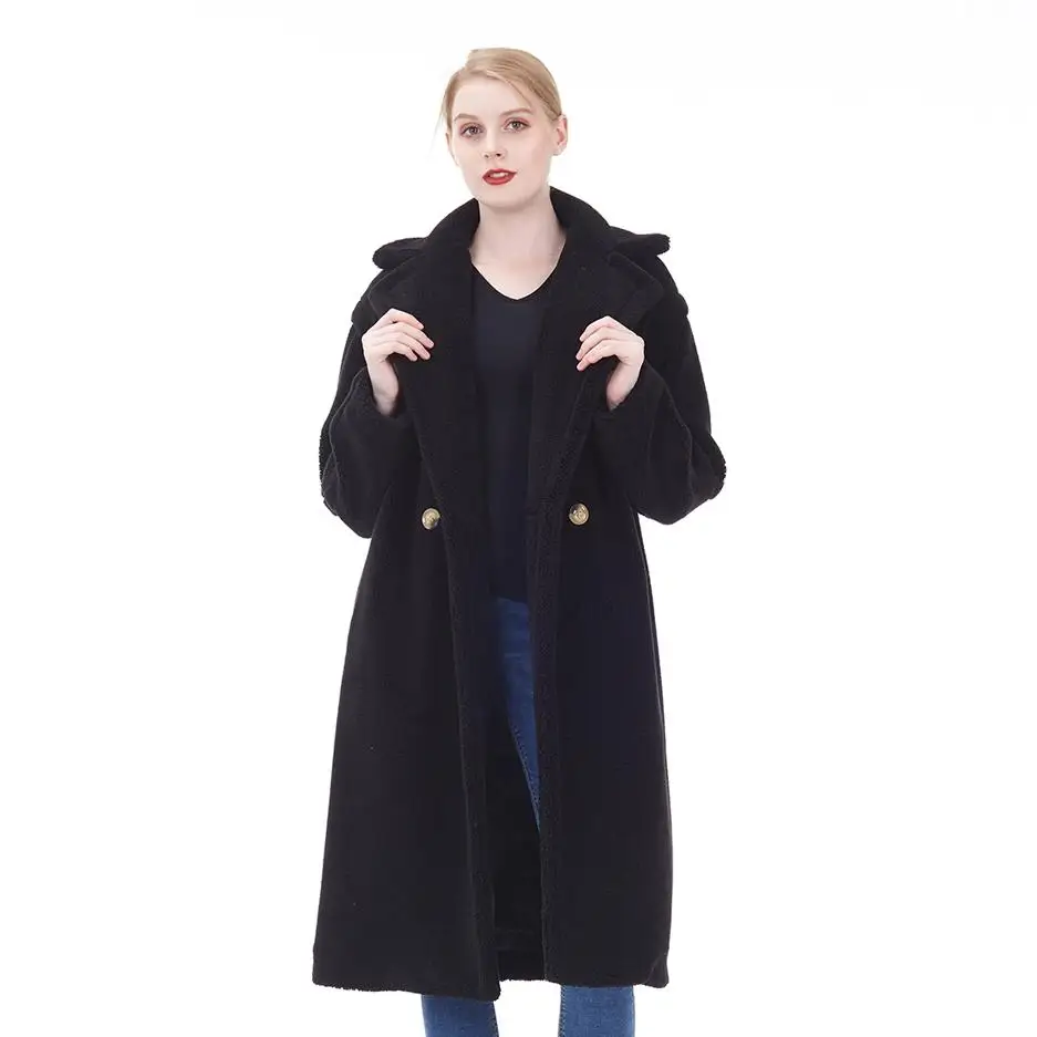 

2020 Factory Directly Supply women winter warm coat faux fur trench