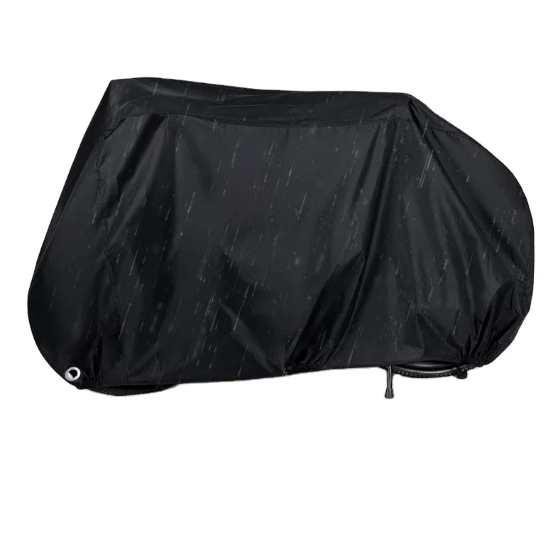 

2021 Best Quality Custom Size 210D Oxford Fabric Waterproof Durable Bike Cover with Lock Holes for Mountain Road Bikes, Black and white