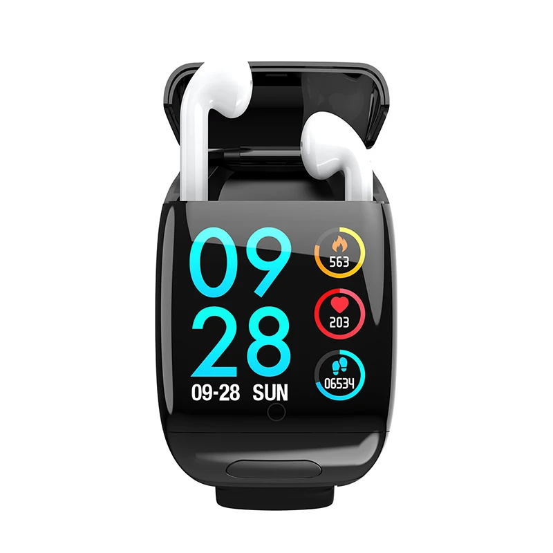 

amazon hoe selling 2021 newest Smartwatch Wireless BT Earphone 2 in 1 Sport Smart Watch TWS Android Smart Bracelet G36