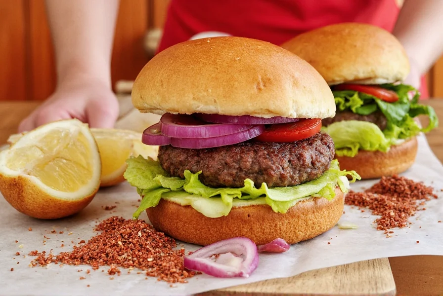 Chart comparing burger seasoning flavor profiles