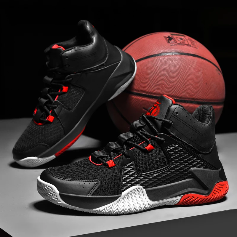 

New Wholesale Rubber Men Customize Basketball Shoes Fashion High Quality Basketball Shoes, Optional