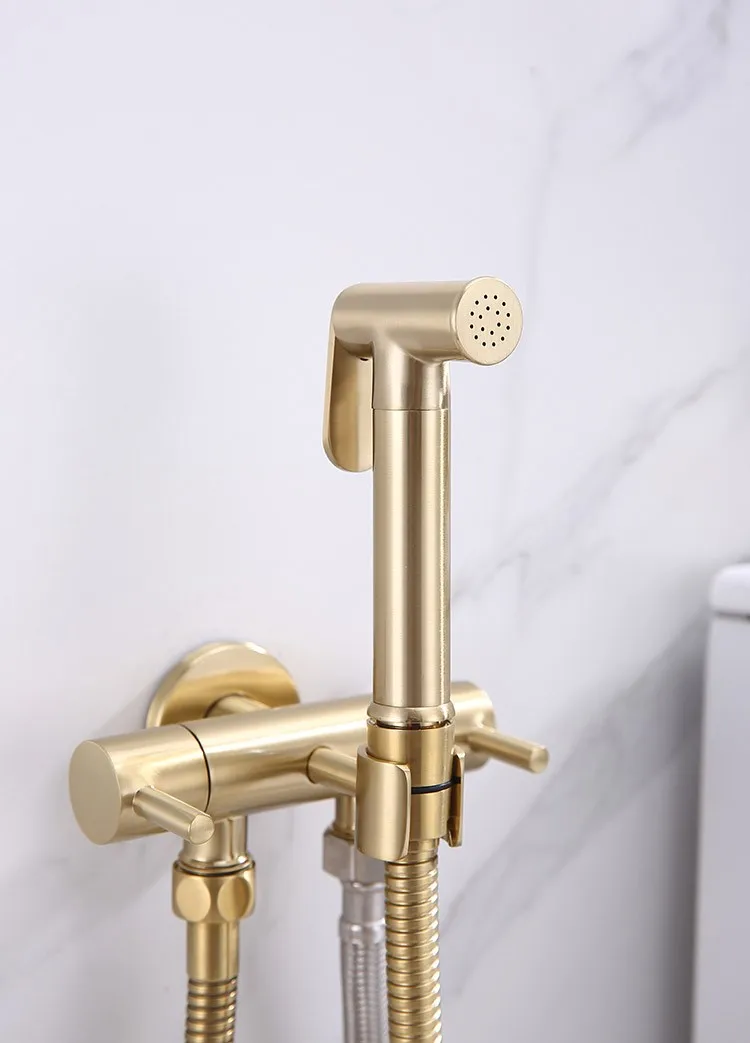 product-1-1 gold-bidet-spray-083-cylindrical-valve-body-lever-push-button-brushed-gold-close