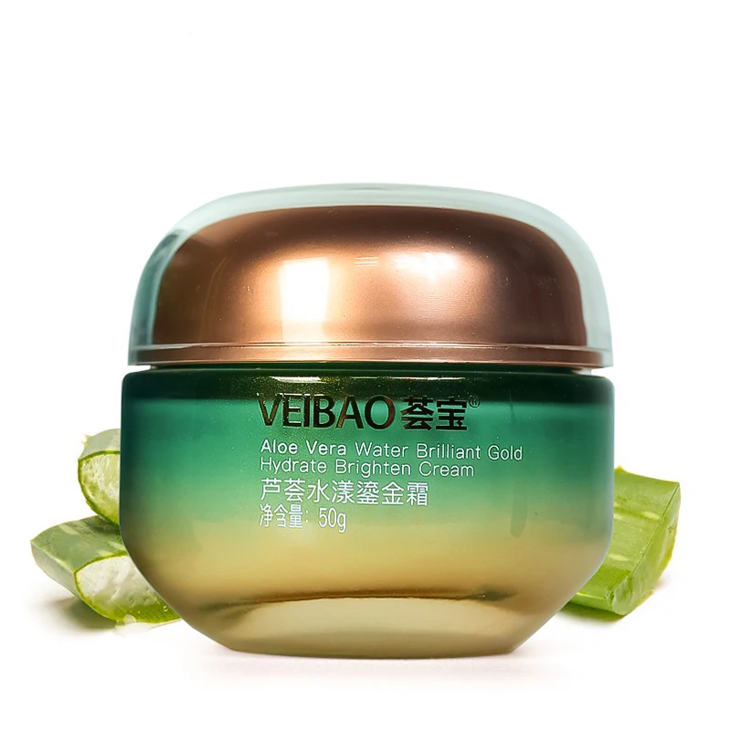 

New product for women highly moisturizing refreshing non-greasy brightening skin tone aloe vera face whitening cream