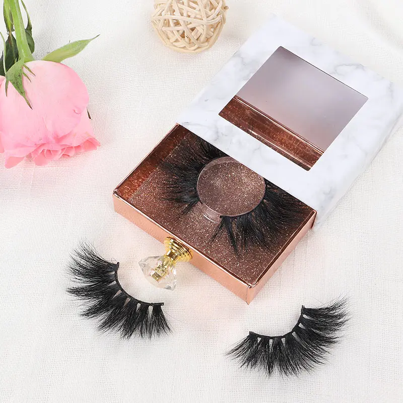 

fluffy faux mink eyelashes extensions private label 5d 25mm Mixed curl full strip lashes wholesale vendor customized boxes, Black