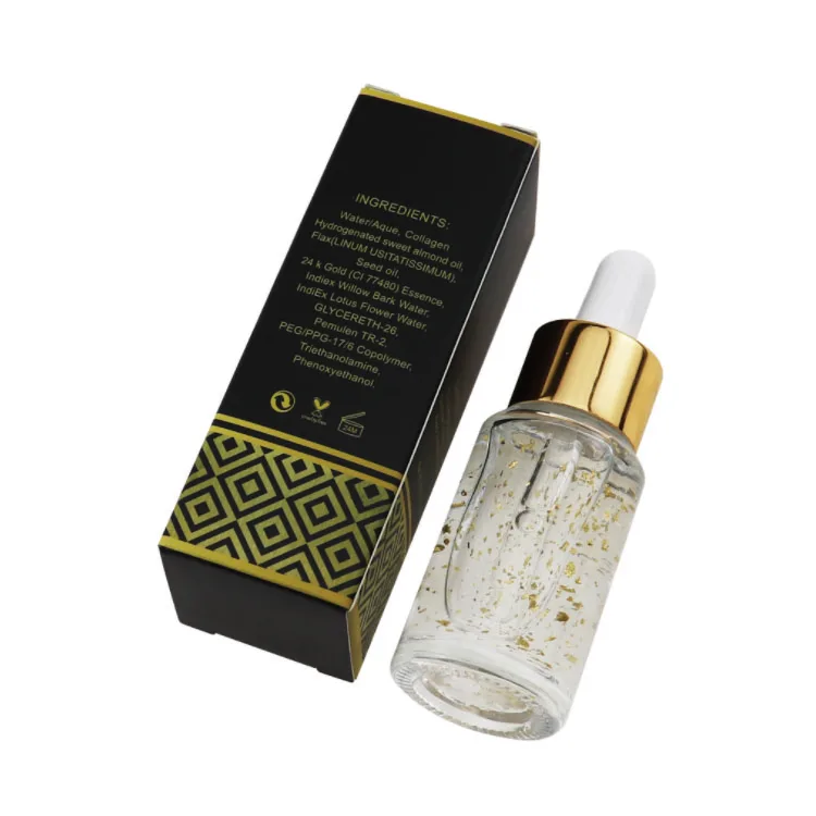 

Private label skin care liquid Whitening anti aging facial Serum face 24k Nano Gold Serum