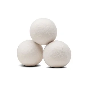 Image of Bulk Wholesale 100% New Zealand Organic Natural Eco Friendly Wool Felt Catton Laundry Dryer Balls XL 6 Pack For Washing Machine