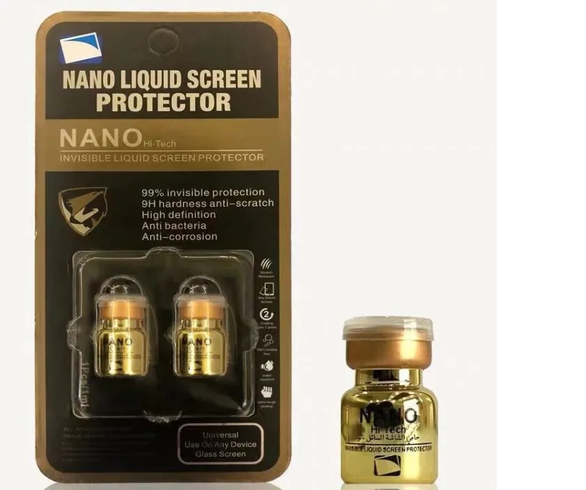 

2ML Golden New Arrivals 9H Nano Technology Guard Hi-Tech Nano Liquid Screen Protector For Mobile, Clear