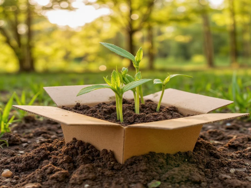 Eco-friendly seed starting with recycled cardboard