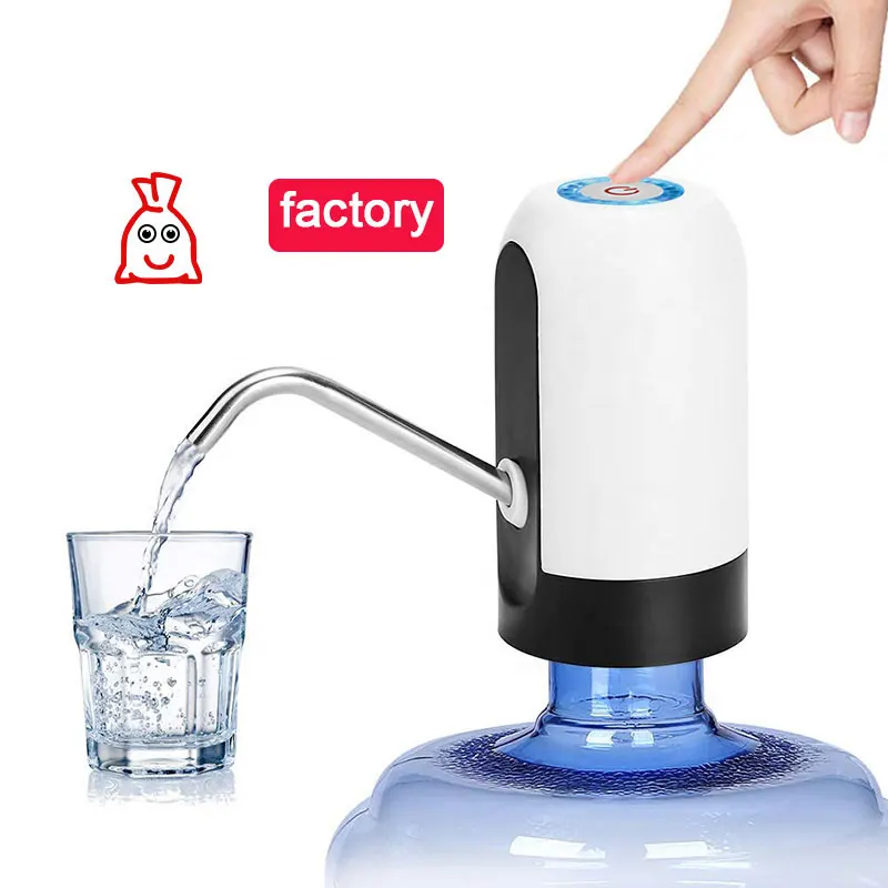 Portable Mini USB Rechargeable Water Dispenser Pump Foldable Electric/Manual Power Source for Outdoor Car Household Hotel RV Use