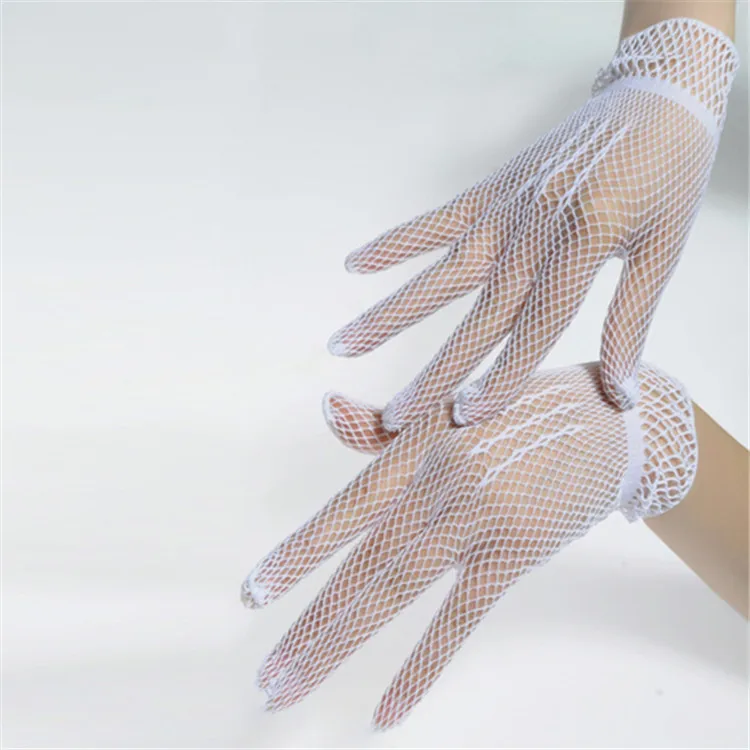 
Women Wedding Short Fishnet Gloves 