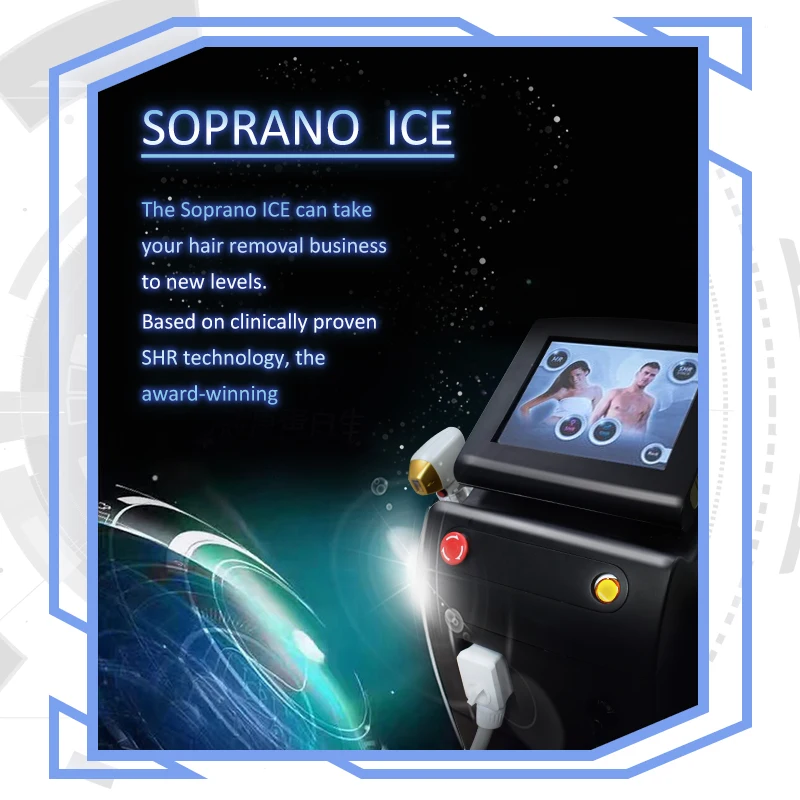 

New soprano ice titanium best diode laser machine 755 808 1064 laser hair removal professional