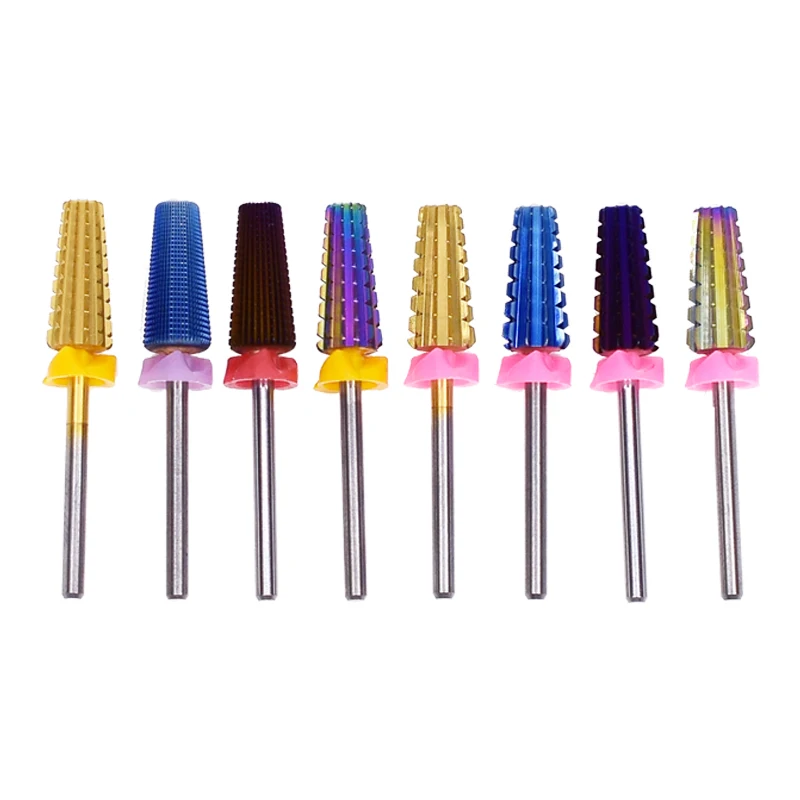 

Hot Sale Carbide Nail Bits Professional Nail Drill Bit E-File Nail Drill Bit Set, Silver/golden/blue/purple