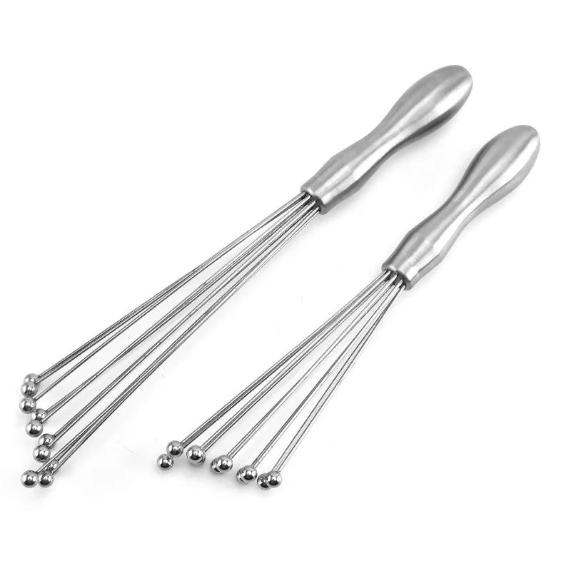 

High Quality Stirring Rod 10 Steel Wires Elastic Steel Wire Increase Efficiency Whisk Ergonomic Handle Whisk For Cooking