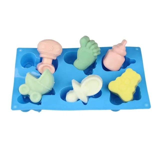 

3D Silicone DIY Chocolate Candy Mold Food Grade Silicon Feet Nipple Bear Mould, Orange, pink, blue, green, red, customized
