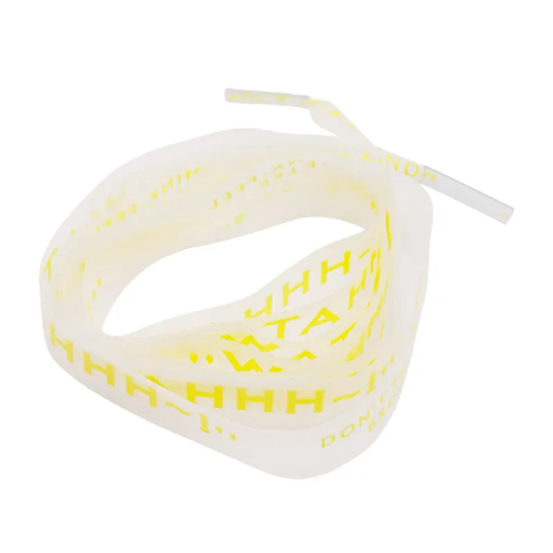 

Coolstings PVC Elastic printed shoelaces hot selling transparent strings, Customized