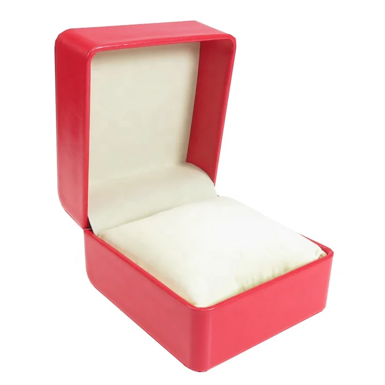 

Competitive Price Custom Logo Accept Rounded Corner Leather Watch Box with Flannelette Interior, Green/red/brown/etc.