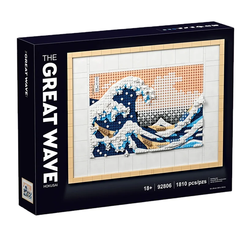 

Art series 92806 The Great Wave off Kanagawa Building Block Bricks Toys children gift Compatible legoings 31208