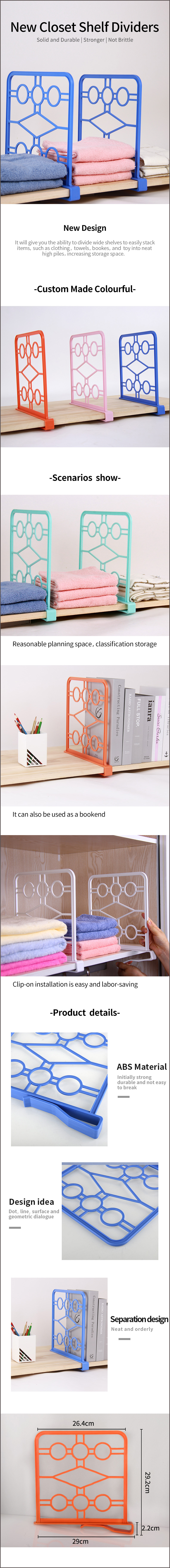 plastic clothing rack dividers on New Improved Separator Shelf Dividers Easy Clip Set 4 Adjustable Clear Plastic 29 2x29cm Clothing Cabinet Closet Abs Buy Shelf Dividers Closet Shelf Dividers Shelf Dividers For Closets Product On Alibaba Com