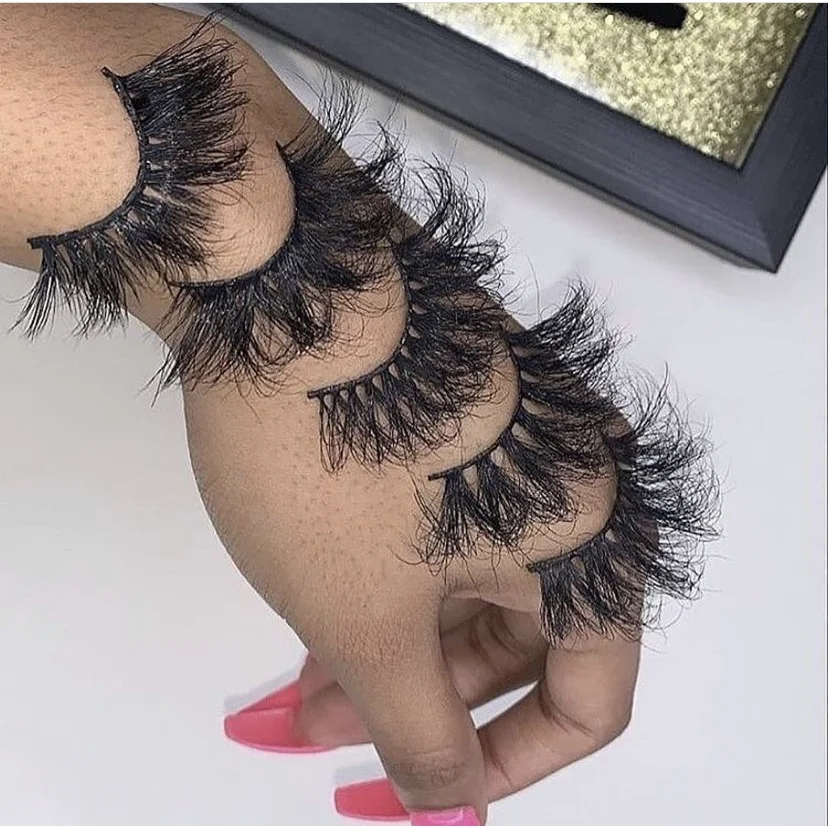 

Customized Packaging Strip False 3d 25mm Mink Lashes Mix False Eyelashes Natural Mink