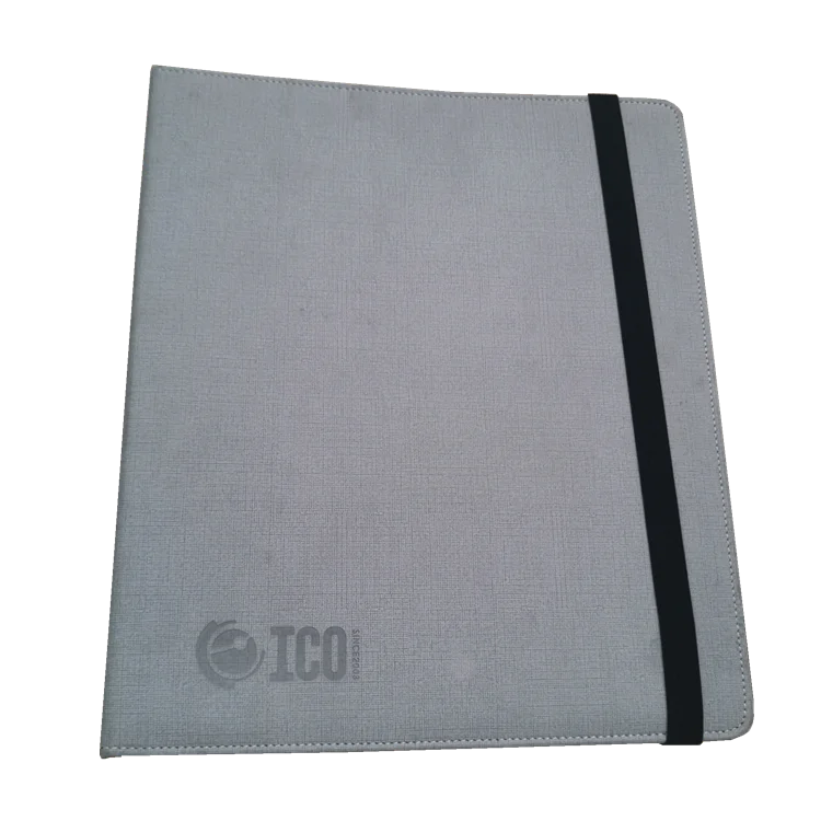 PU cover A4 3 D-Ring Binder file folder hold card sleeves sheet protector (Manufactory)