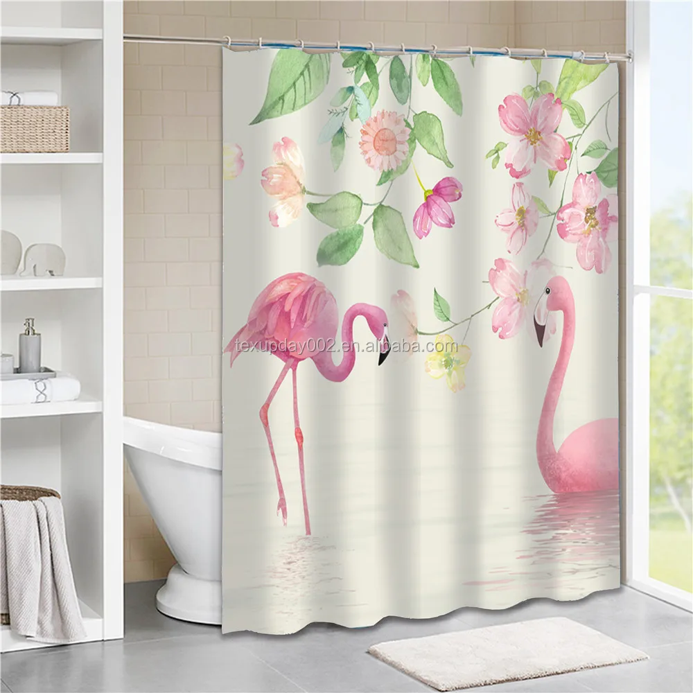 Sublimation Digit Print Decor Eco Friendly Hotel Shower Curtain - Buy ...