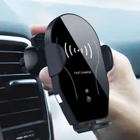

Free Sample Factory 10W Qi Fast Charging Automatic Car Mobile Phone Holder Wireless Charger With Air Vent Mount