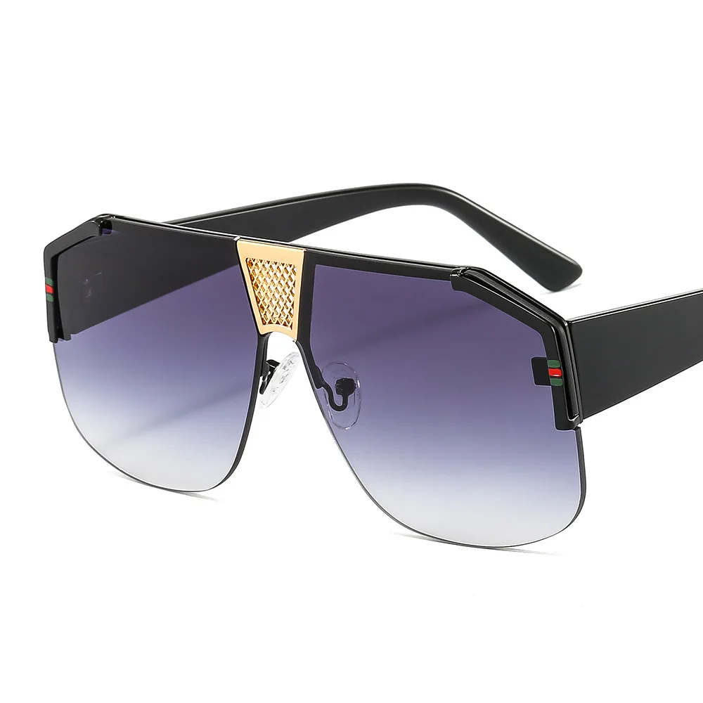 

Hot selling Square Oversized Big Gradient UV400 Lenses Sunglasses for Men Women lentes de sol