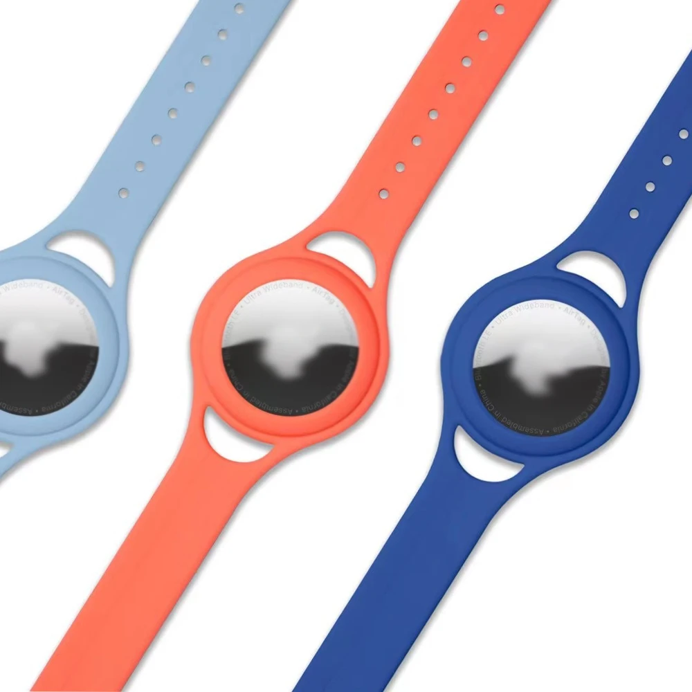 

Lianmi Silicone Bracelet Bands For Airtags,Finder Location Tracker Holder With Silicone Wrist Straps For Apple Airtag, Multi colors/as the picture shows