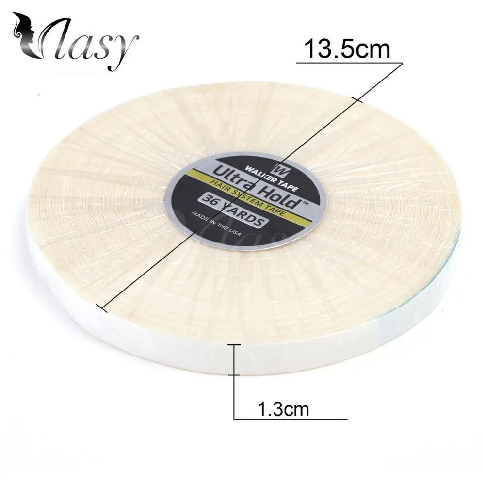 

Vlasy 1 Roll 1.27cm*36Yard ULTRA HOLD Double Sided Tape Roll Walker Tape, White