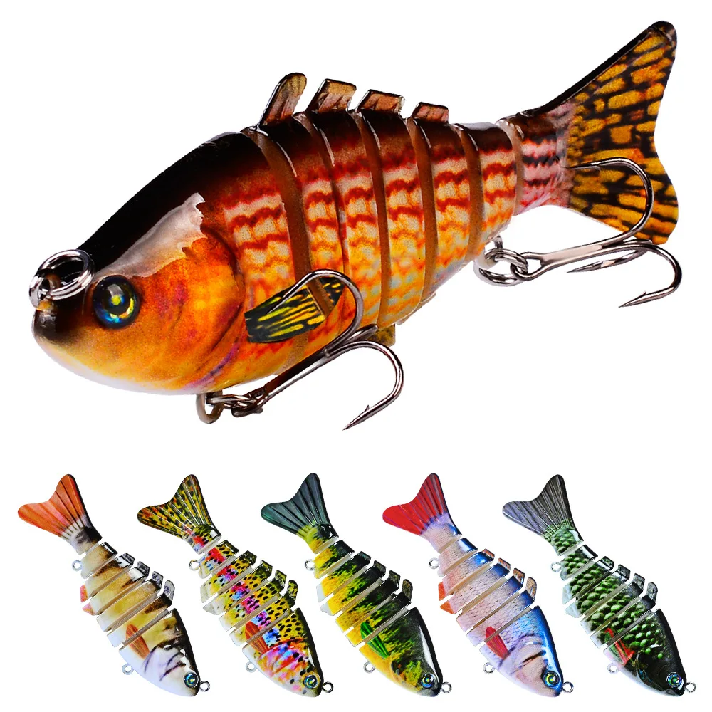 

Drop Shipping Slow Sinking Jerkbait Multi Jointed Swimbait, 6 colors