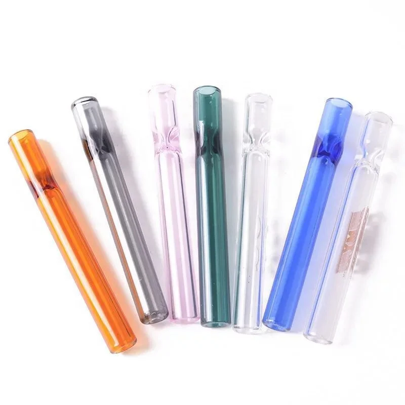 

1 hitter heady pyrex glass smoking bat water taste tobacco hand pipe OG glass one hitter portable, Mixed