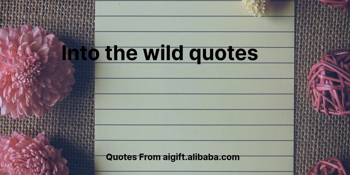 into the wild quotes