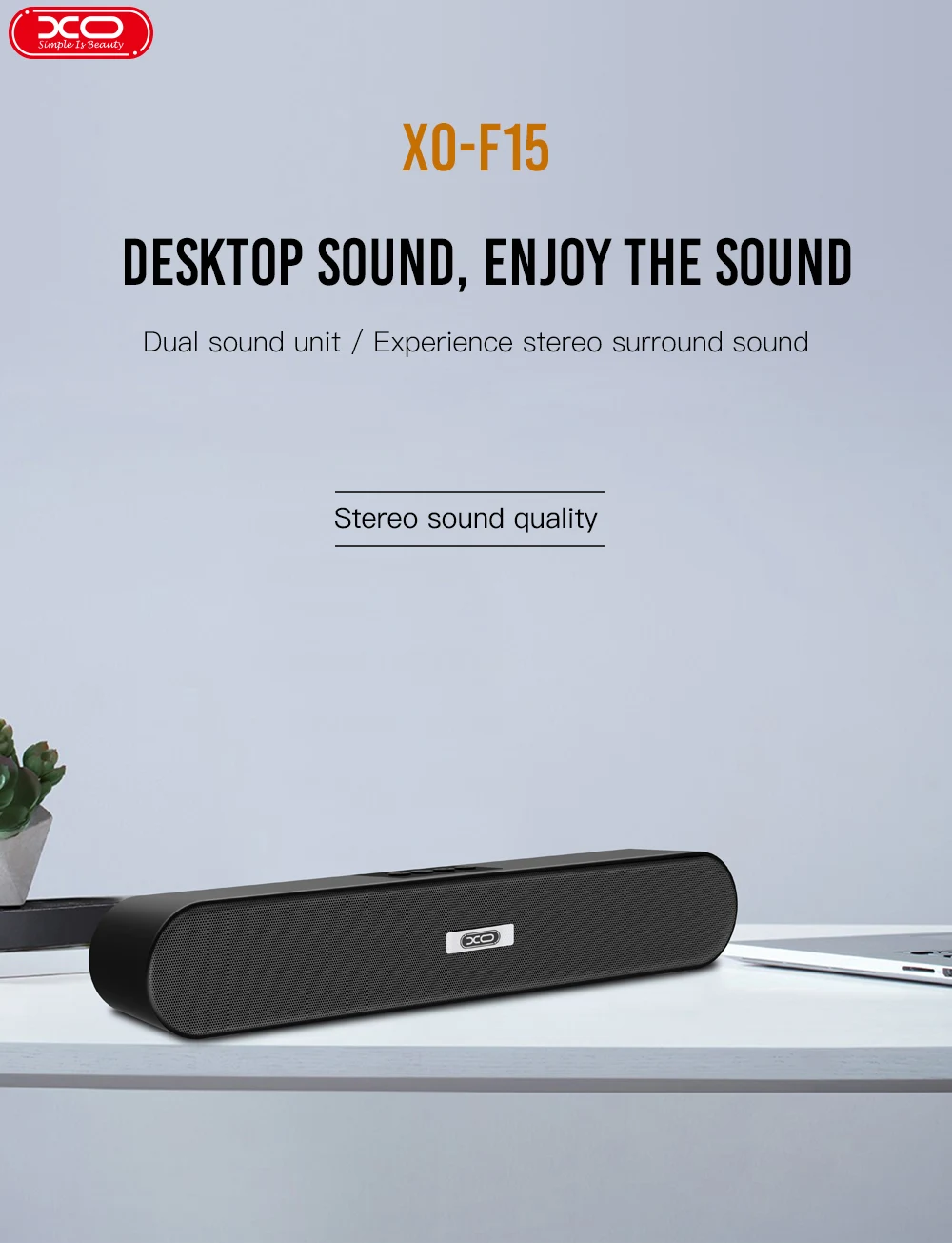 XO-F15 China Speakers Manufacture Long Table Handsfree Speaker Multi-function Connection Dual Sound Wireless Bluetooth Speaker - ANKUX.COM