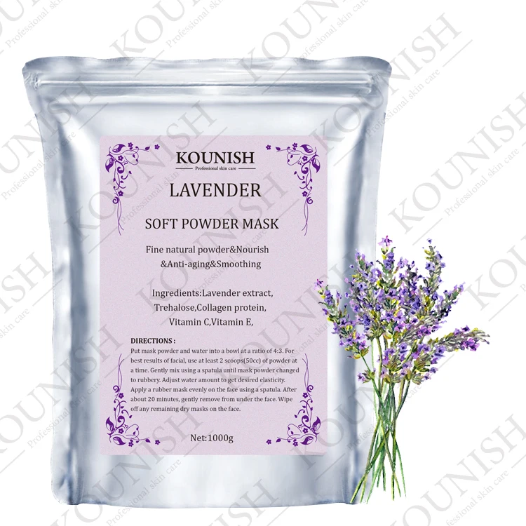 

Private Label Beauty Korea Anti Aging Peel Off OEM Lavender Face Powder mask