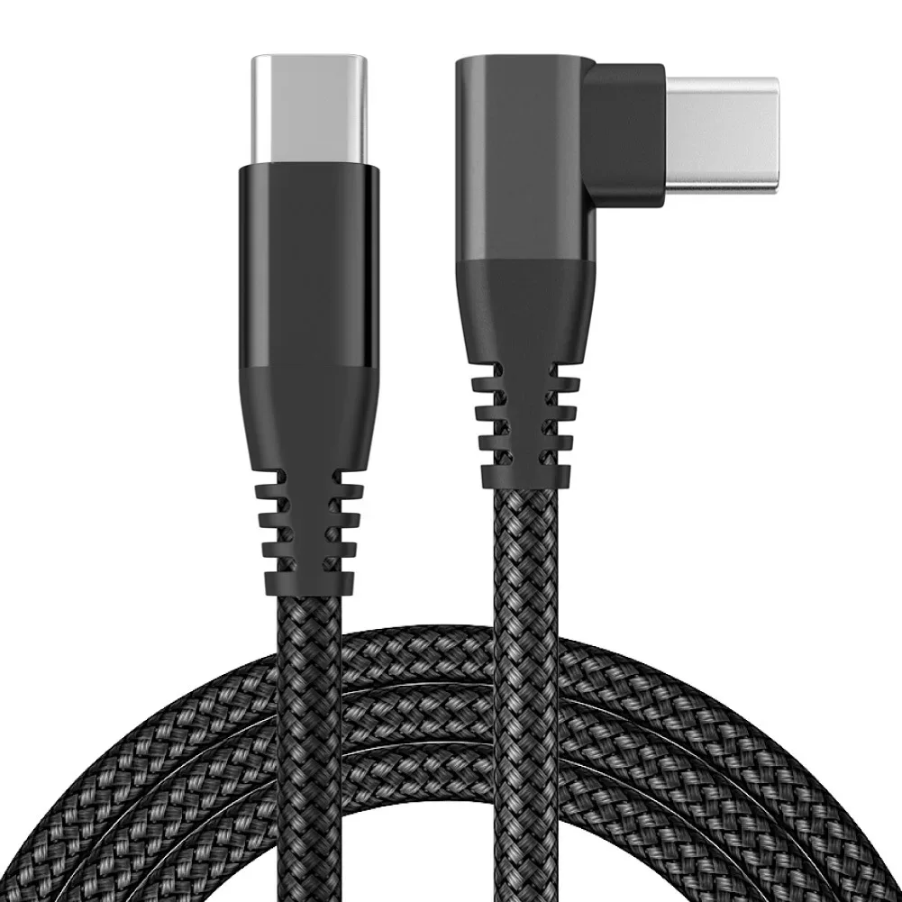 

Elbow Nylon braided USB 3.1 USB C to type C PD 5A fast charging usb cable For macbook Laptop 60W PD Cable