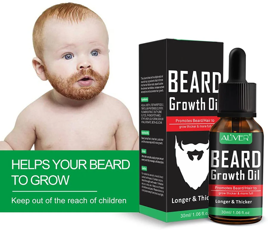 

Private label 30ml 100% organic mens thick hair and beard growth oil