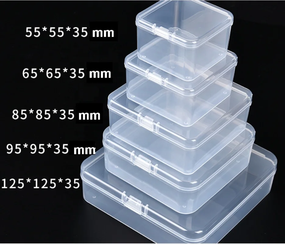 

all kinds of packaging box made of PP material for plastic storage box 125*125*35mm