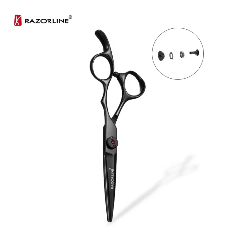 

Razorline CK72B 9CR Japanese Steel Hairdressing Scissors Black Color Cutting Hair Scissors Hair Shears