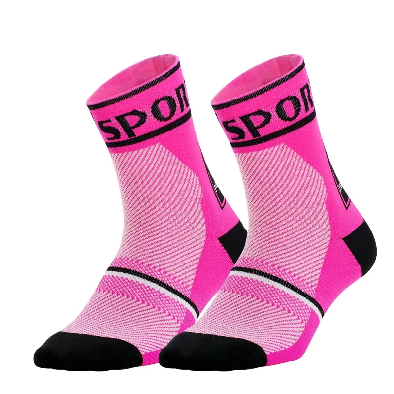 

oem print funny aero nylon coolmax custom cycling socks sports socks manufacturer, Custom color