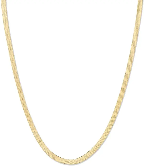 

18K Gold Plate Women's Wide Venice Necklace