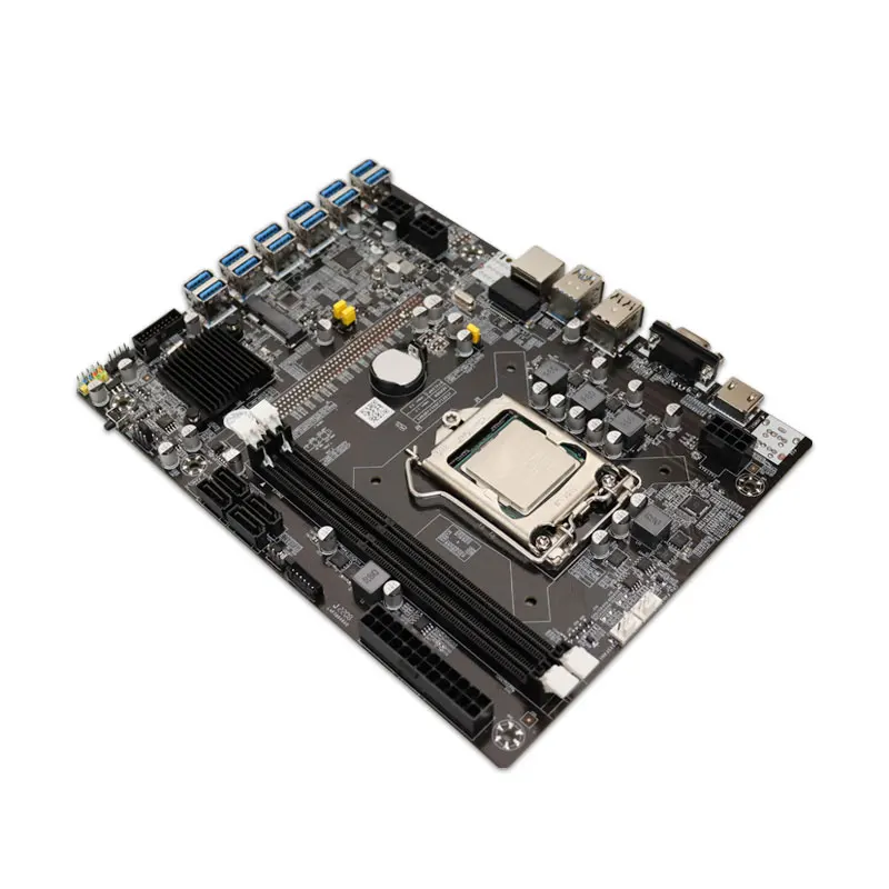 

12USB B75 motherboard with CPU instead of 12GPU B250 EXPERT Motherboard LGA 1155 DDR3 Desktop Motherboard