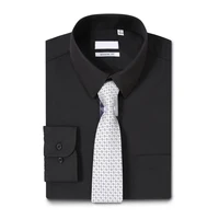 

2020 Spring Men Business Shirt Long Sleeve Regular Fit Unique Solid Color High Quality Men Dress Shirts