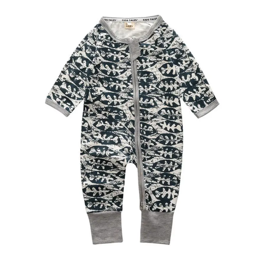 

Comfortable cotton infants one piece jumpsuit newborn baby bodysuit toddler boys' and girls' printed rompers