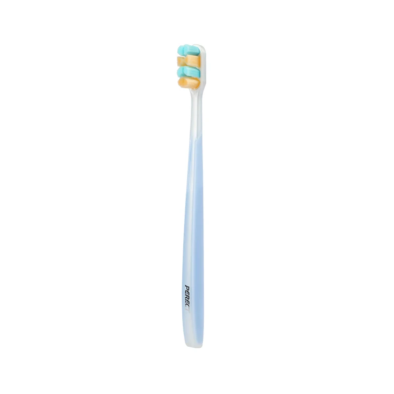 

PERFCT Anchorless Tufting China Tooth Brush Factory Produce Silicone Gum Ultra Soft Micro Nano Adult Toothbrush, Customized color