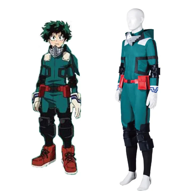 

Hot My Hero Academia Izuku Midoriya Costume Boku No Hero Academia Deku Batting Suit Halloween Uniforms Cosplay Costume, As show