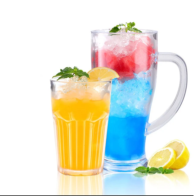 

Accept custom pc acrylic cup juice drink cup acrylic beer mug plastic dessert cups, Transparent clear