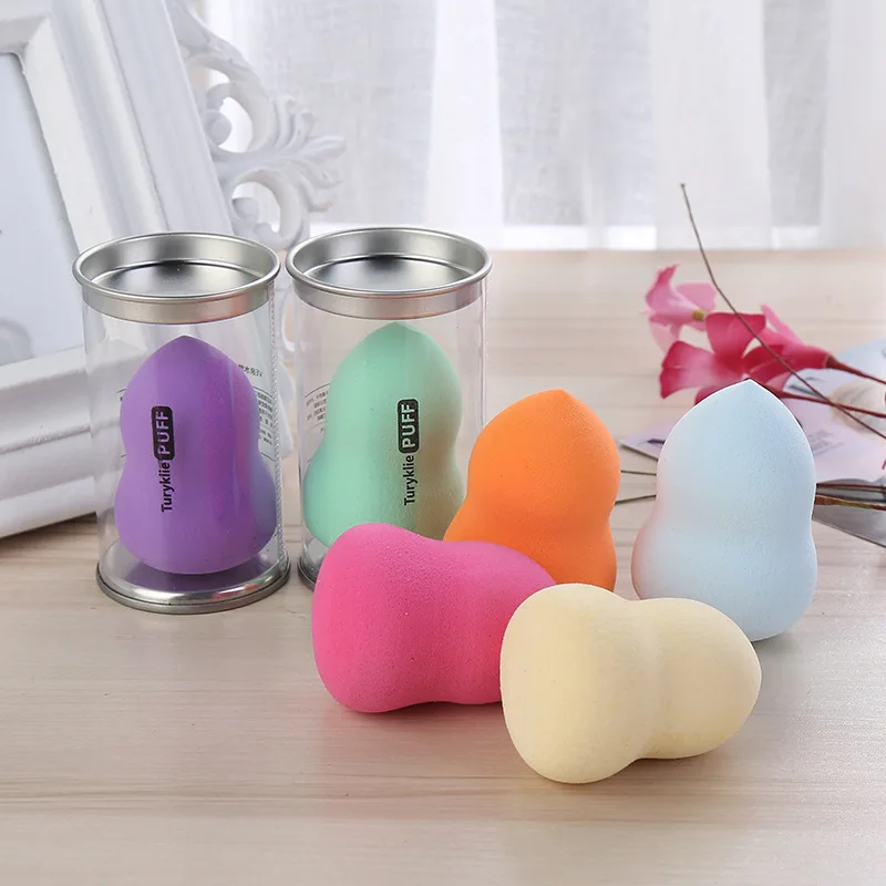 

New Fashion And Simple Hydrophilic Gourd Powder Puff Boxed Wet And Dry Beauty Egg High Quality Beauty Tool Wash Face Puff